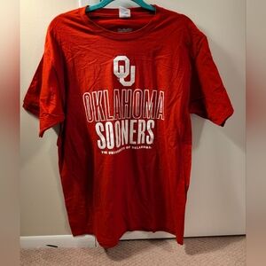 Oklahoma Sooners NCAA Red Short Sleeve Tee In Large NWOT